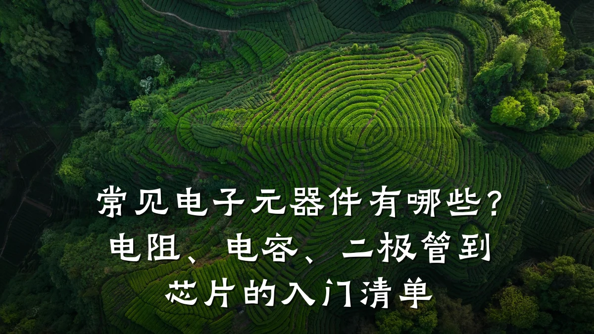 常见电子元器件有哪些？电阻、电容、二极管到芯片的入门清单