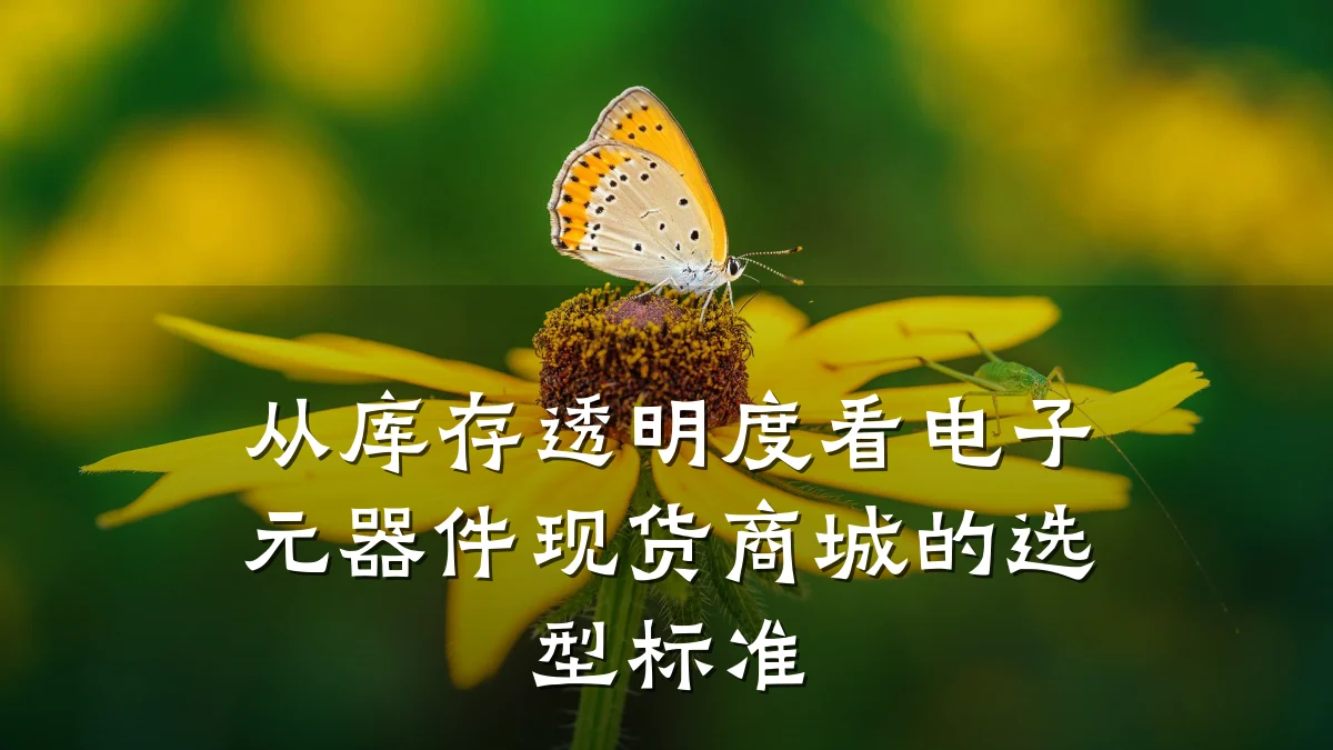 从库存透明度看电子元器件现货商城的选型标准