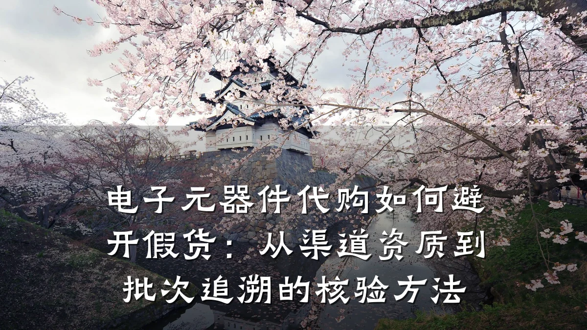 电子元器件代购如何避开假货:从渠道资质到批次追溯的核验方法
