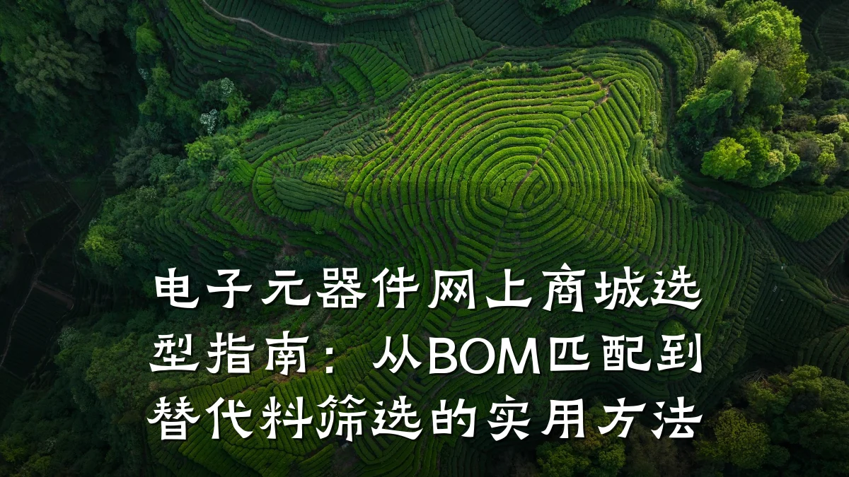 电子元器件网上商城选型指南：从BOM匹配到替代料筛选的实用方法