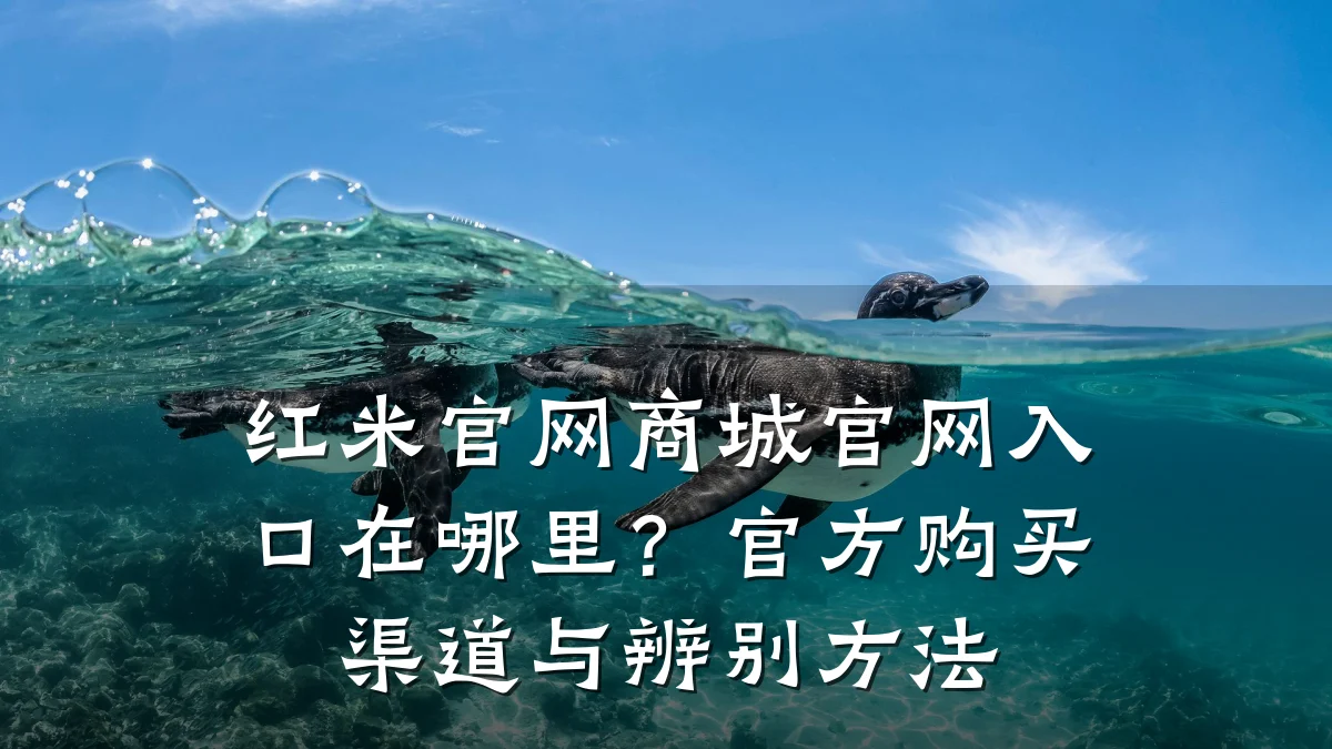 红米官网商城官网入口在哪里？官方购买渠道与辨别方法
