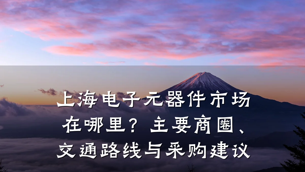 上海电子元器件市场在哪里？主要商圈、交通路线与采购建议