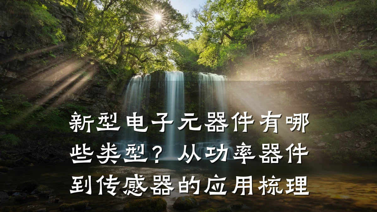 新型电子元器件有哪些类型？从功率器件到传感器的应用梳理