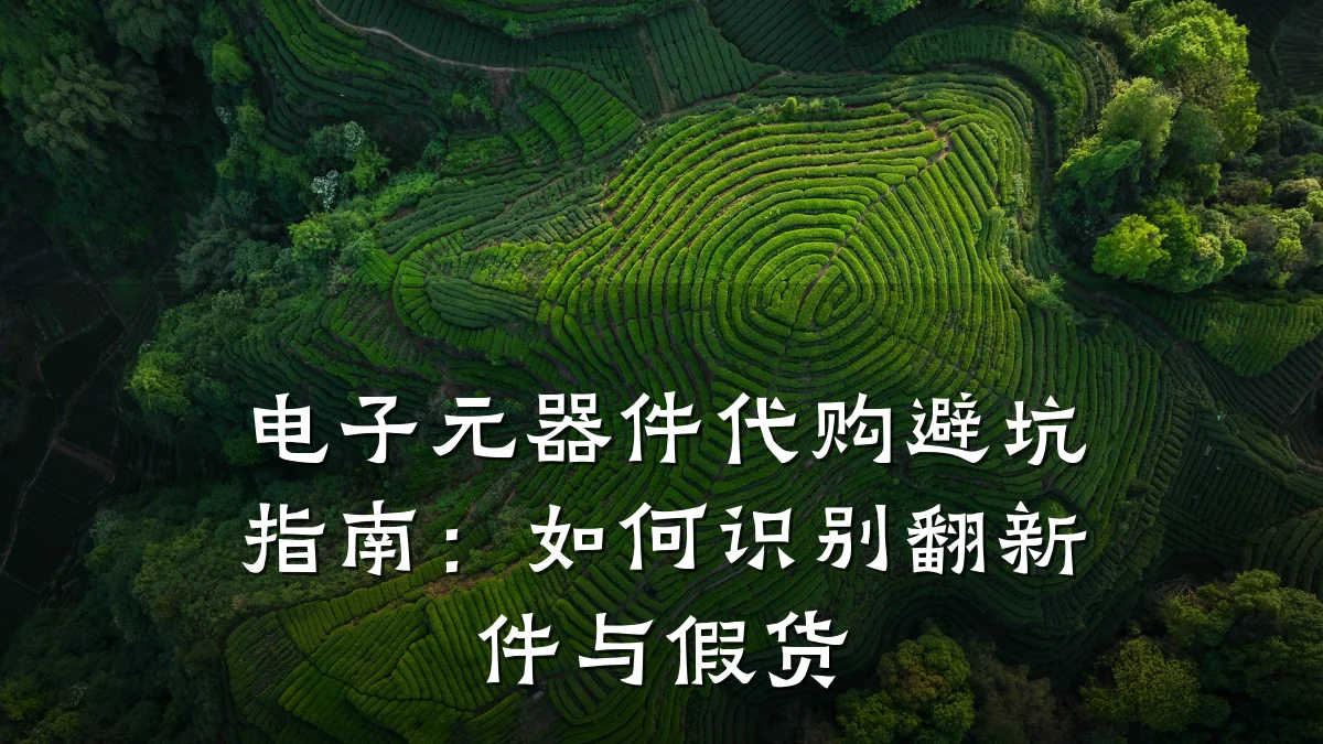 电子元器件代购避坑指南：如何识别翻新件与假货