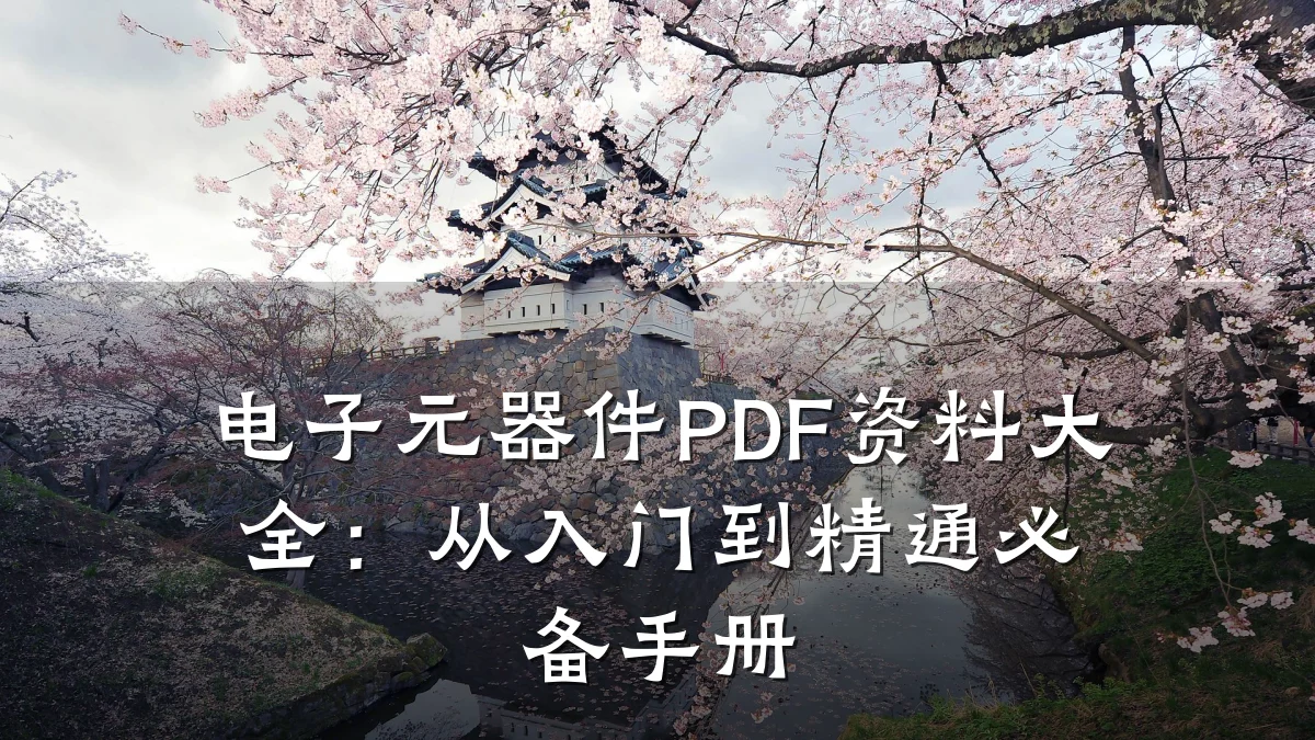 电子元器件PDF资料大全：从入门到精通必备手册