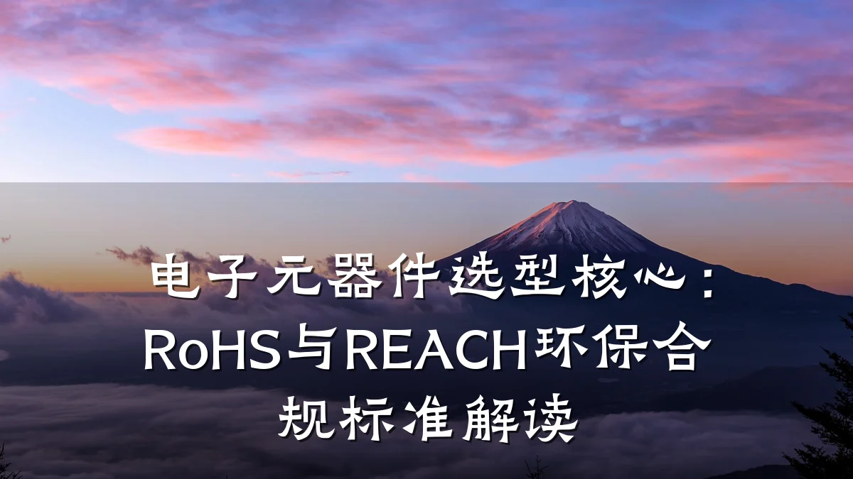 电子元器件选型核心：RoHS与REACH环保合规标准解读