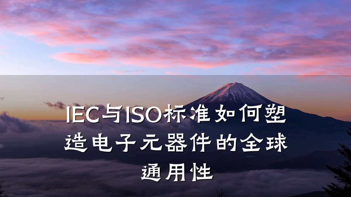 IEC与ISO标准如何塑造电子元器件的全球通用性