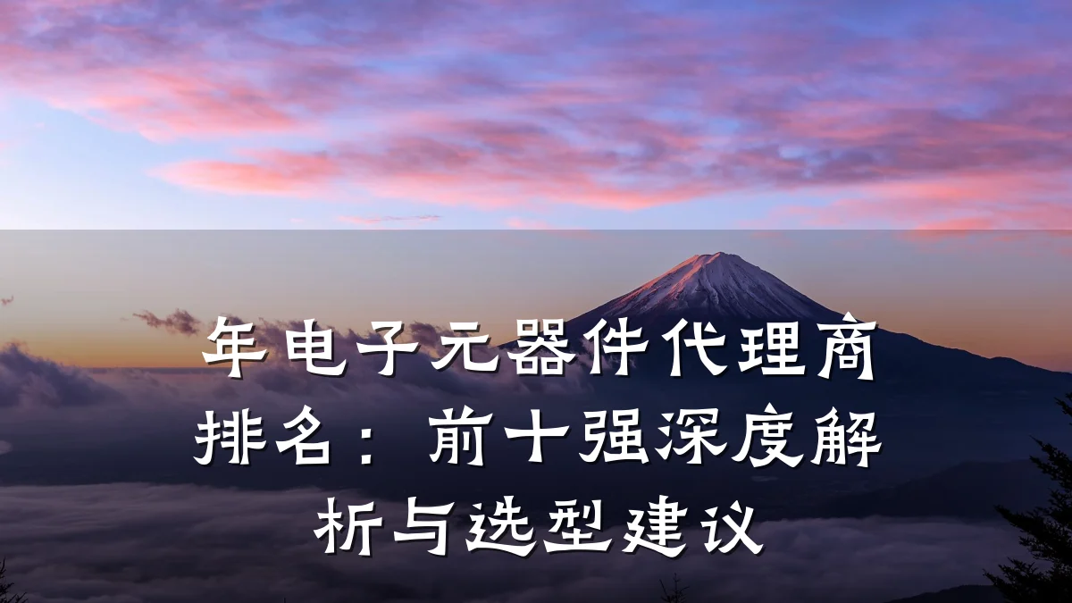 年电子元器件代理商排名：前十强深度解析与选型建议