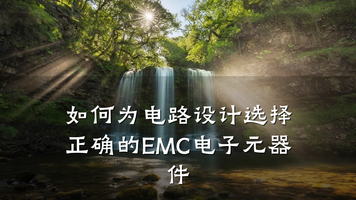 如何为电路设计选择正确的EMC电子元器件