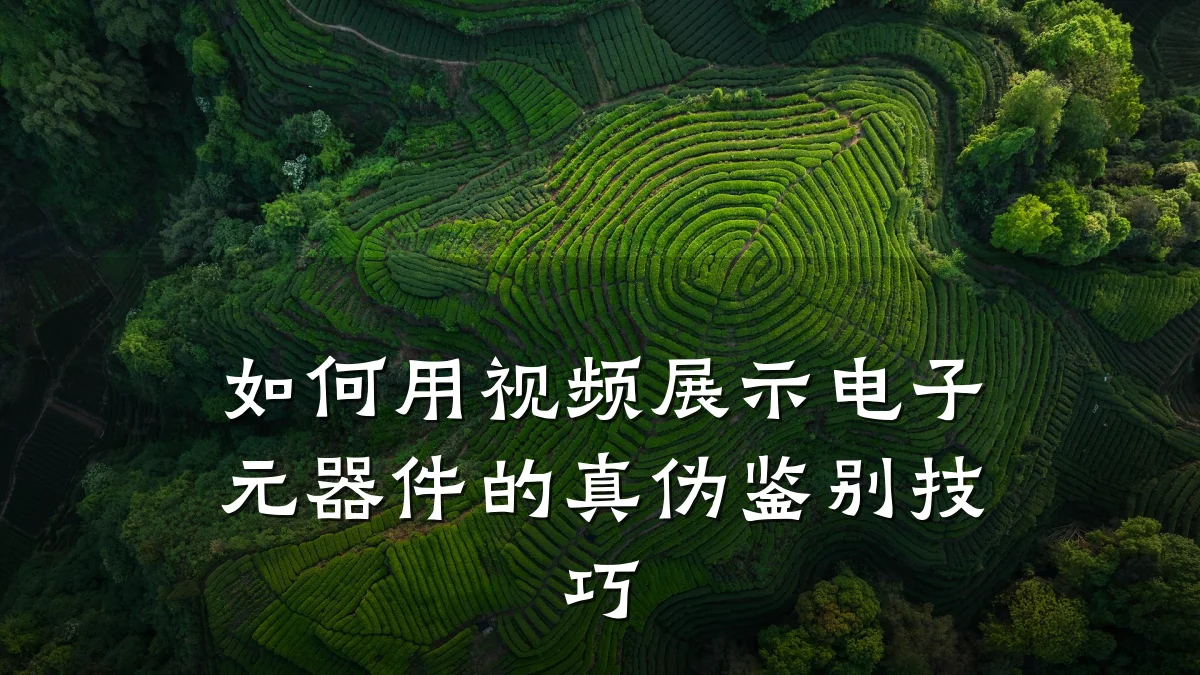 如何用视频展示电子元器件的真伪鉴别技巧