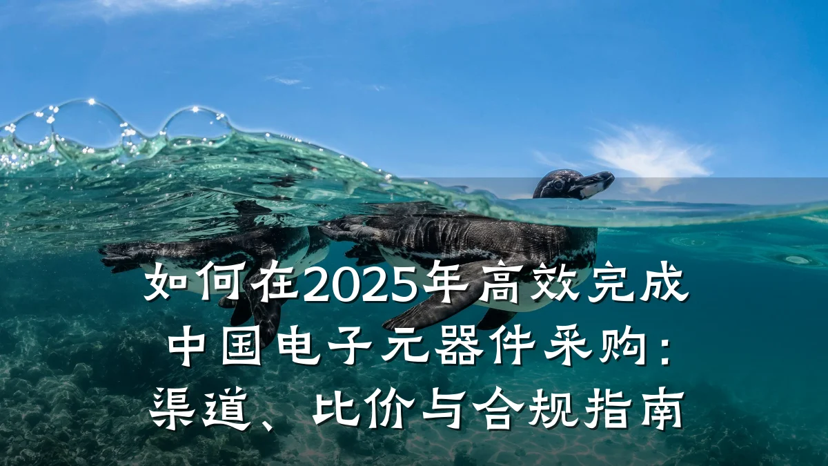 如何在2025年高效完成中国电子元器件采购：渠道、比价与合规指南