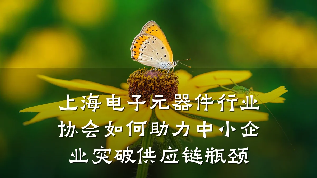 上海电子元器件行业协会如何助力中小企业突破供应链瓶颈