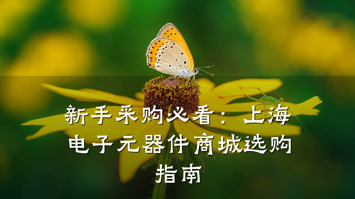 新手采购必看：上海电子元器件商城选购指南