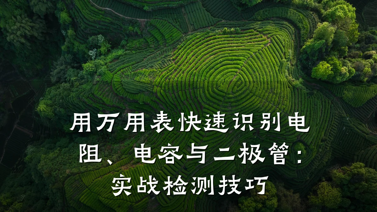 用万用表快速识别电阻、电容与二极管：实战检测技巧