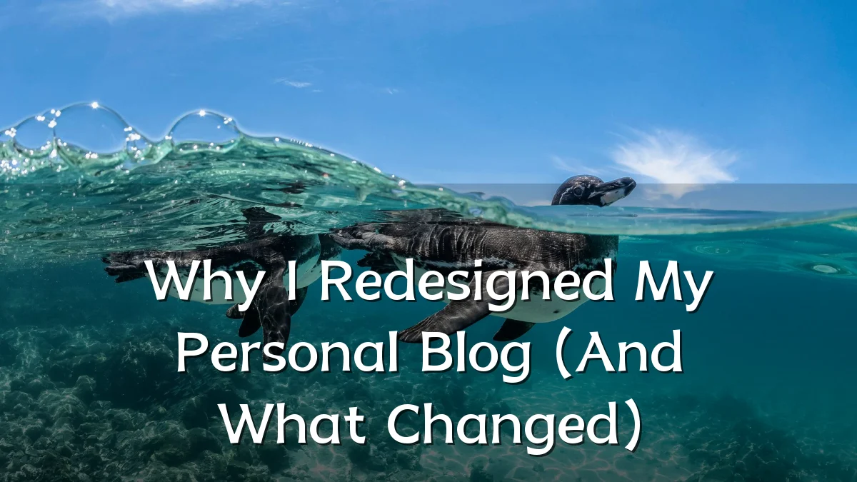 Why I Redesigned My Personal Blog (And What Changed)