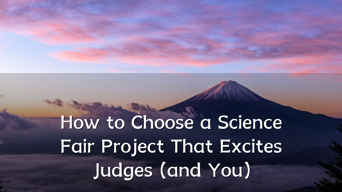 How to Choose a Science Fair Project That Excites Judges (and You)