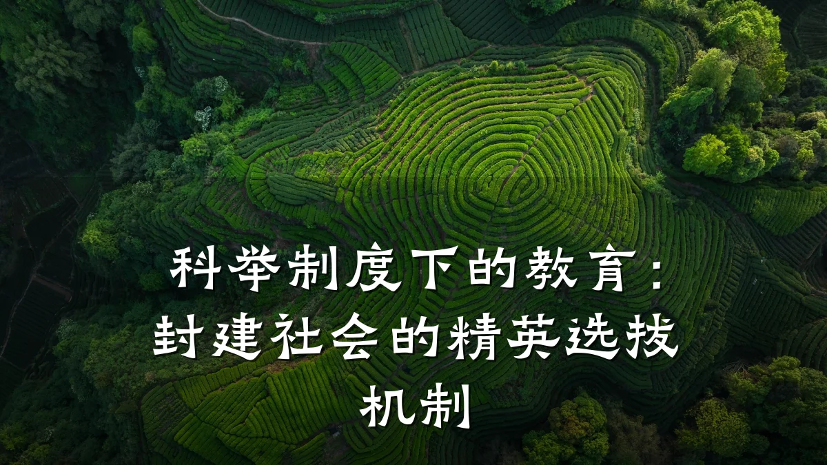 科举制度下的教育：封建社会的精英选拔机制